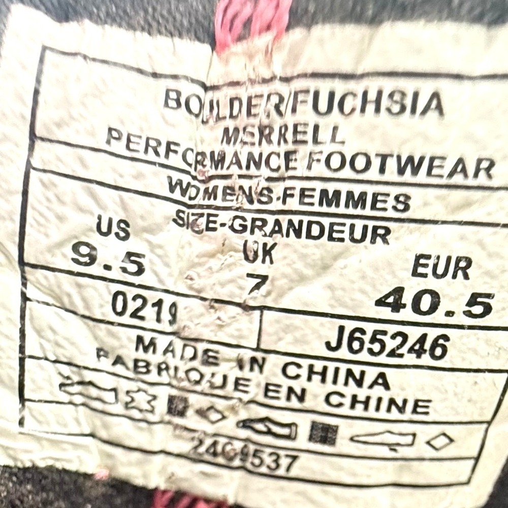 Merrell Hiking Sandals Womens 9.5 Boulder Fuchsia Vibram Water Shoes Outdoor - Picture 3 of 12